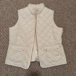 St. John's Bay Quilted White Vest